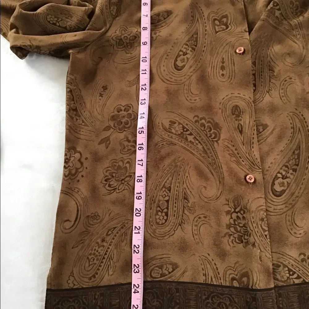 Emma James / Liz Claiborne brown 2 pc skirt and top size 14.
